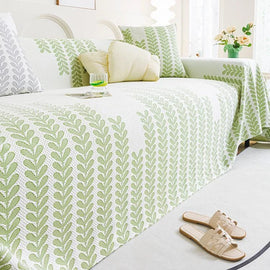 Cooling Textured Ice Silk One-Piece Couch Cover – gsft-9140 - gsft-9140-a4-GN