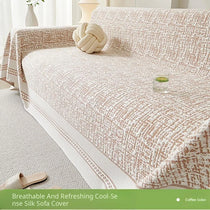 Cooling Textured Ice Silk One-Piece Couch Cover – gsft-9140 - gsft-9140-c1-LBN