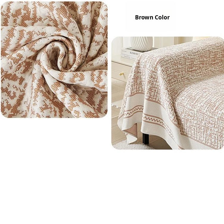 Cooling Textured Ice Silk One-Piece Couch Cover – gsft-9140 detail 14