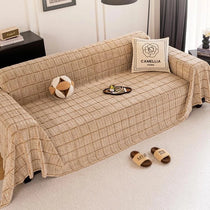 Cozy Plaid Fleece One-Piece Couch Cover – gsft-9141 detail 2