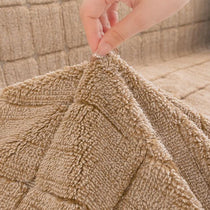 Cozy Plaid Fleece One-Piece Couch Cover – gsft-9141 detail 4