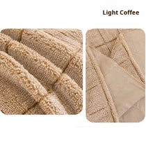 Cozy Plaid Fleece One-Piece Couch Cover – gsft-9141 detail 10
