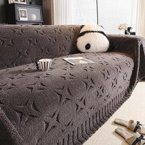 Embossed Botanical One-Piece Couch Cover – gsft-9142 - gsft-9142-a-DGY
