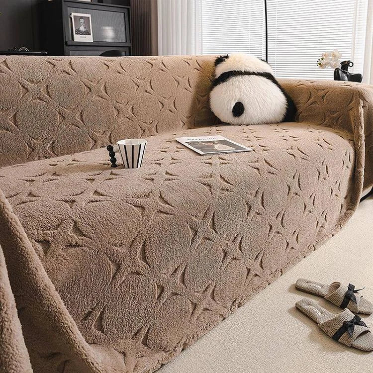 Embossed Botanical One-Piece Couch Cover – gsft-9142 - gsft-9142-a-KK