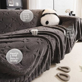 Embossed Botanical One-Piece Couch Cover – gsft-9142 detail 8
