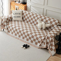 Bold Checkerboard One-Piece Couch Cover – gsft-9143 - gsft-9143-a-KK