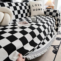Bold Checkerboard One-Piece Couch Cover – gsft-9143 detail 3