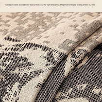 Vintage Botanical Chenille One-Piece Couch Cover – gsft-9144 detail 9
