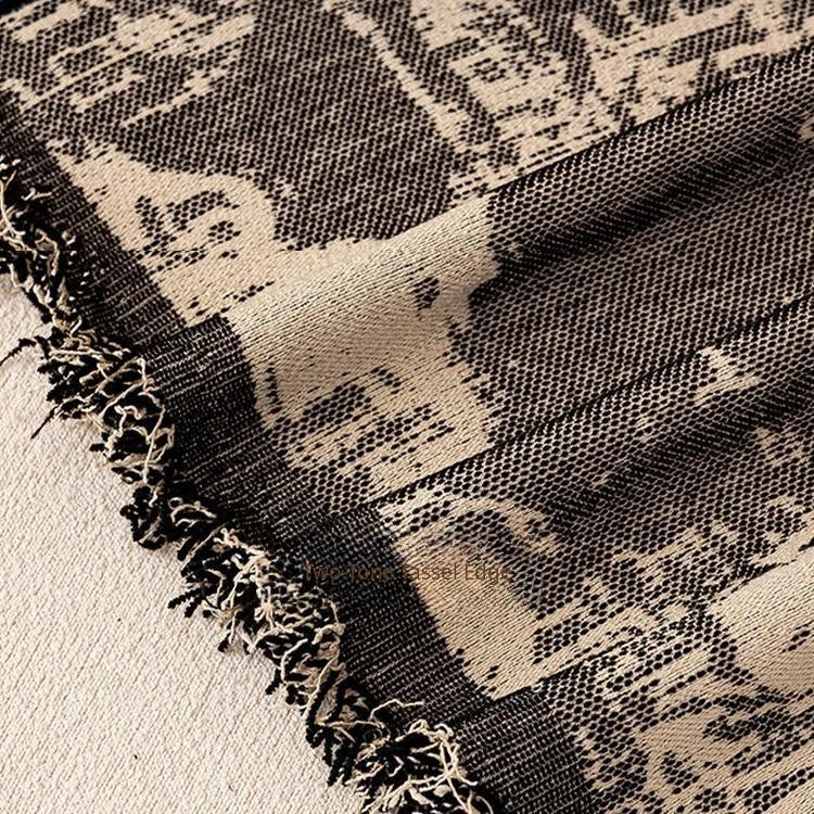 Vintage Botanical Chenille One-Piece Couch Cover – gsft-9144 detail 10