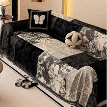 Vintage Botanical Chenille One-Piece Couch Cover – gsft-9144 detail 11
