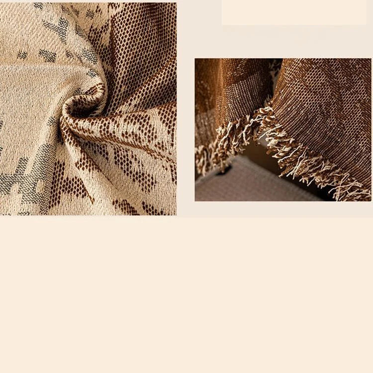 Vintage Botanical Chenille One-Piece Couch Cover – gsft-9144 detail 15