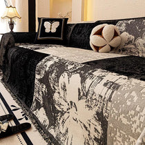 Vintage Botanical Chenille One-Piece Couch Cover – gsft-9144 detail 16