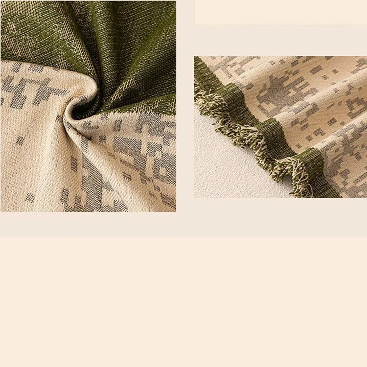 Vintage Botanical Chenille One-Piece Couch Cover – gsft-9144 detail 19