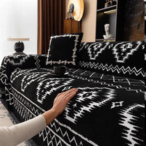 Boho Geometric Chenille One-Piece Couch Cover – gsft-9146 detail 3