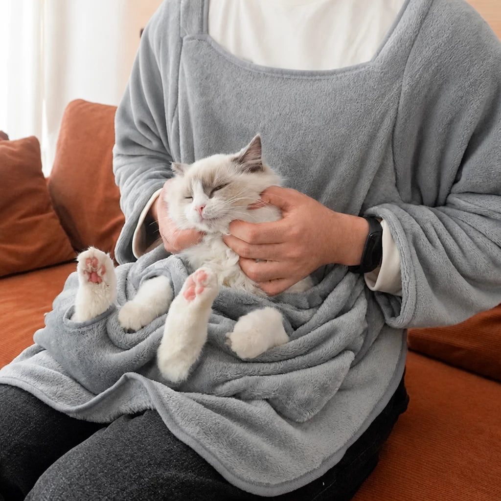 Cat Grooming Restraint Apron for Nail Trimming