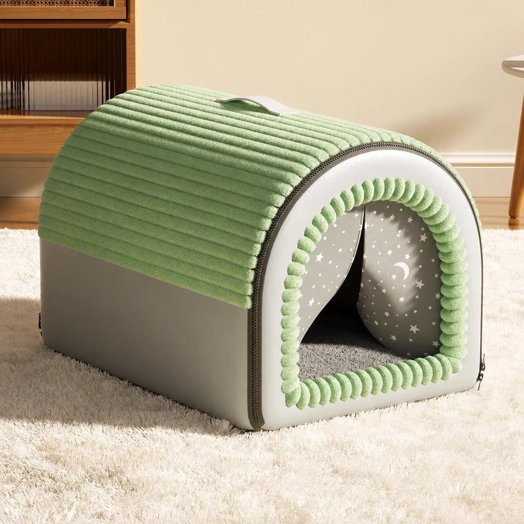 Enclosed Pet Bed for Dogs and Cats
