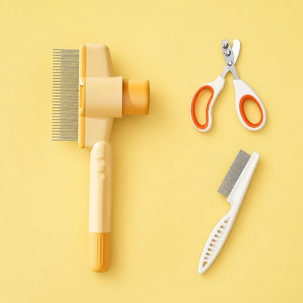 Cat & Dog Grooming Tool Sets with Deshedding Tools