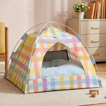 Enclosed Cat Tent Bed with Removable Mat