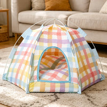 Enclosed Cat Tent Bed with Removable Mat