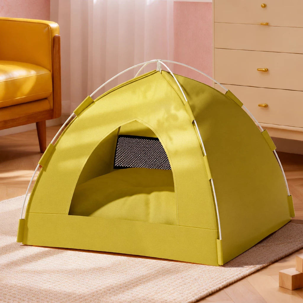Washable Tent-Style Pet Bed for Cats and Small Dogs