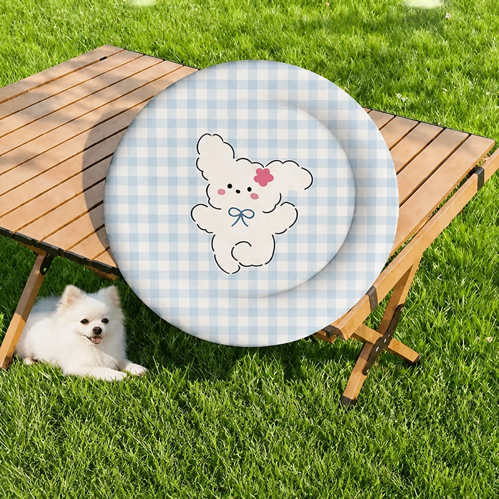 Round Pet Bed for Cats and Dogs