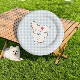 Round Pet Bed for Cats and Dogs
