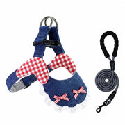 Small and Medium Dog Harness with 4.9 ft Leash