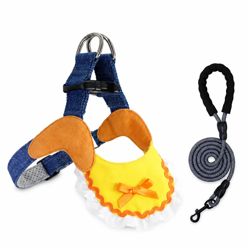 Small and Medium Dog Harness with 4.9 ft Leash
