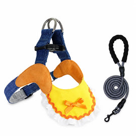 Small and Medium Dog Harness with 4.9 ft Leash