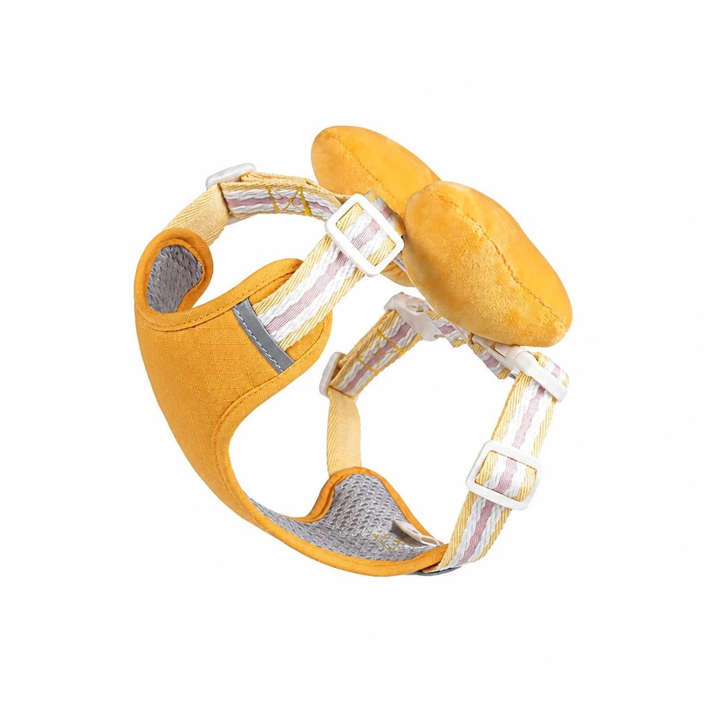 Bow Tie Vest-Style Dog Harness and Leash for Small Dogs