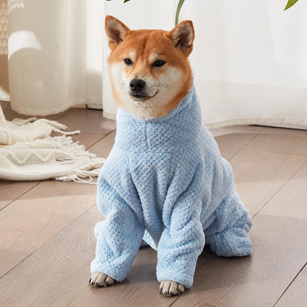 Quick-Dry Pet Bathrobe Towel for Dogs and Cats