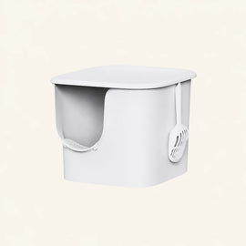 Large Semi-Enclosed Cat Litter Box