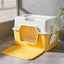 Large Enclosed Cat Litter Box for Cats Up to 22 lb