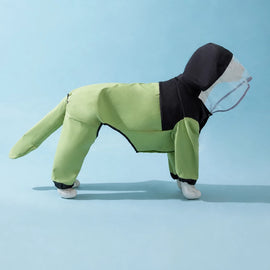 Full-Coverage Waterproof Raincoat for Medium to Large Dogs