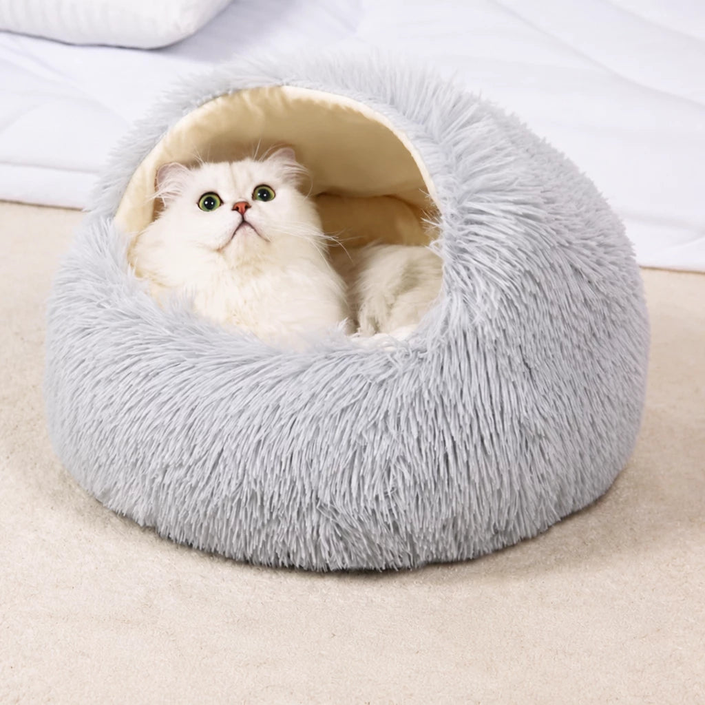 Plush Cat & Dog Bed