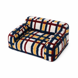 Vintage-Style Plush Sofa Bed for Dogs and Cats