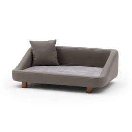 Pet Sofa Bed with Headrest and Removable Cover