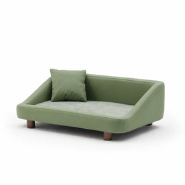 Pet Sofa Bed with Headrest and Removable Cover
