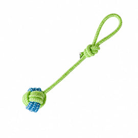 Rope Dog Tug Toy with Treat-Dispensing Ball for Medium and Large Dogs