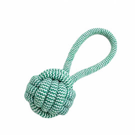 Rope Dog Tug Toy with Treat-Dispensing Ball for Medium and Large Dogs