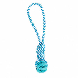 Rope Dog Tug Toy with Treat-Dispensing Ball for Medium and Large Dogs