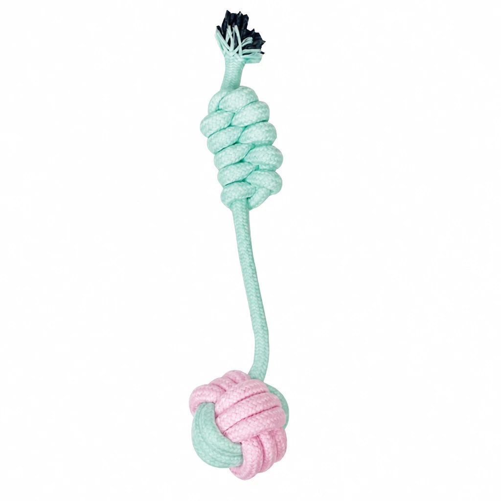Cotton-Linen Knotted Rope Dog Toy for Small Dogs