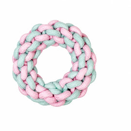 Cotton-Linen Knotted Rope Dog Toy for Small Dogs