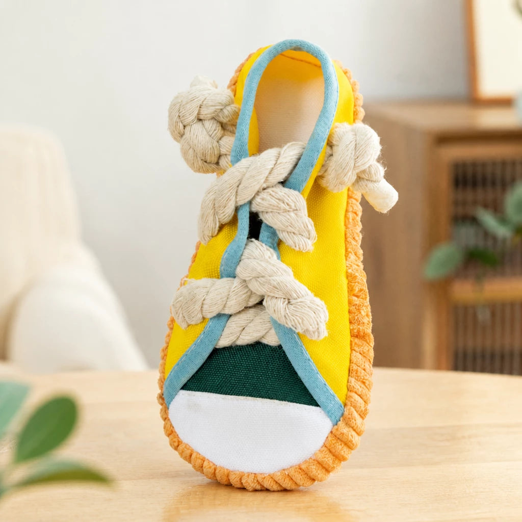 Squeaky Slipper Dog Toy for Small Dogs