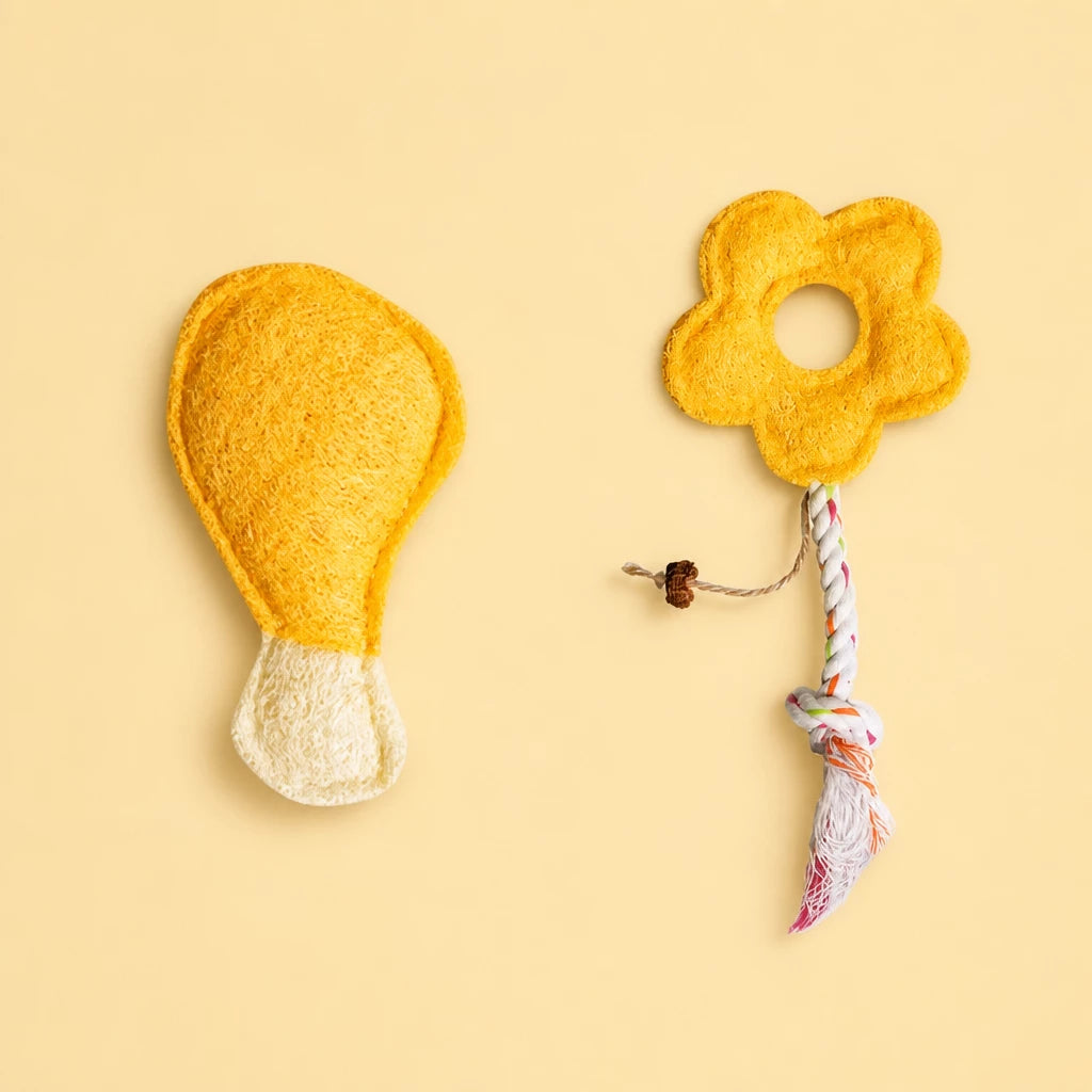 Loofah Cat Toy with Catnip