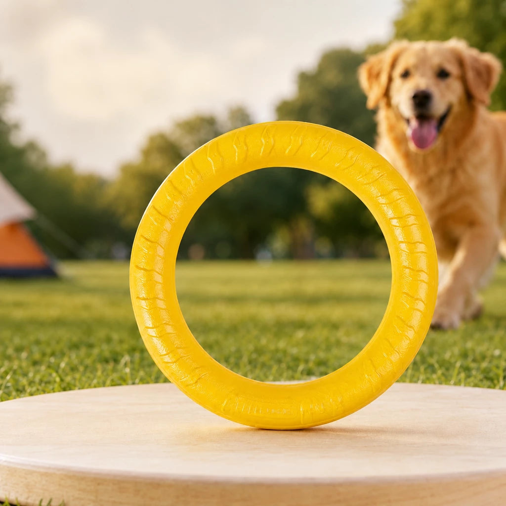 Silicone Ring Fetch and Tug Toy for Dogs