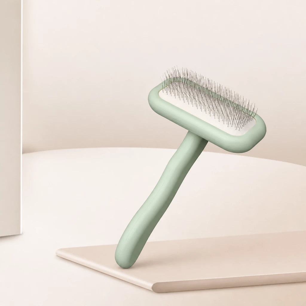Stainless Steel Deshedding Pin Brush for Dogs and Cats