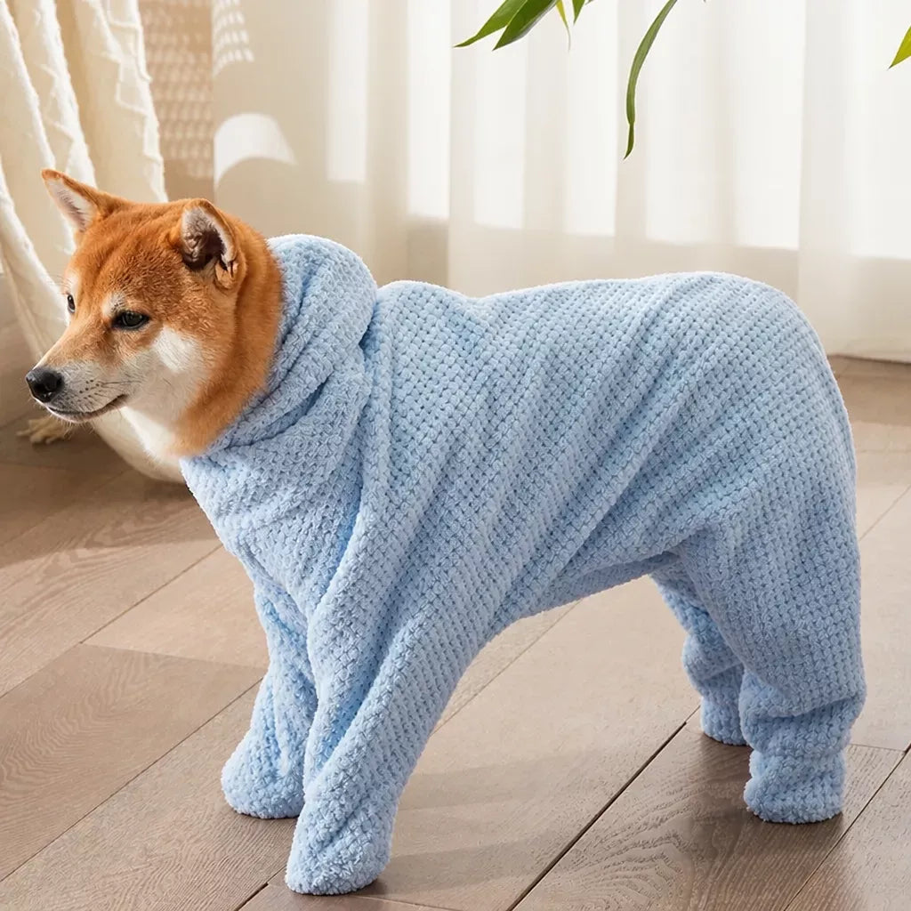 Quick-Dry Pet Bathrobe Towel for Dogs and Cats