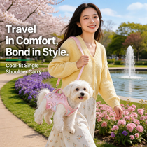 Cherry Blossom Wearable Dog Carrier Harness with Shoulder Strap