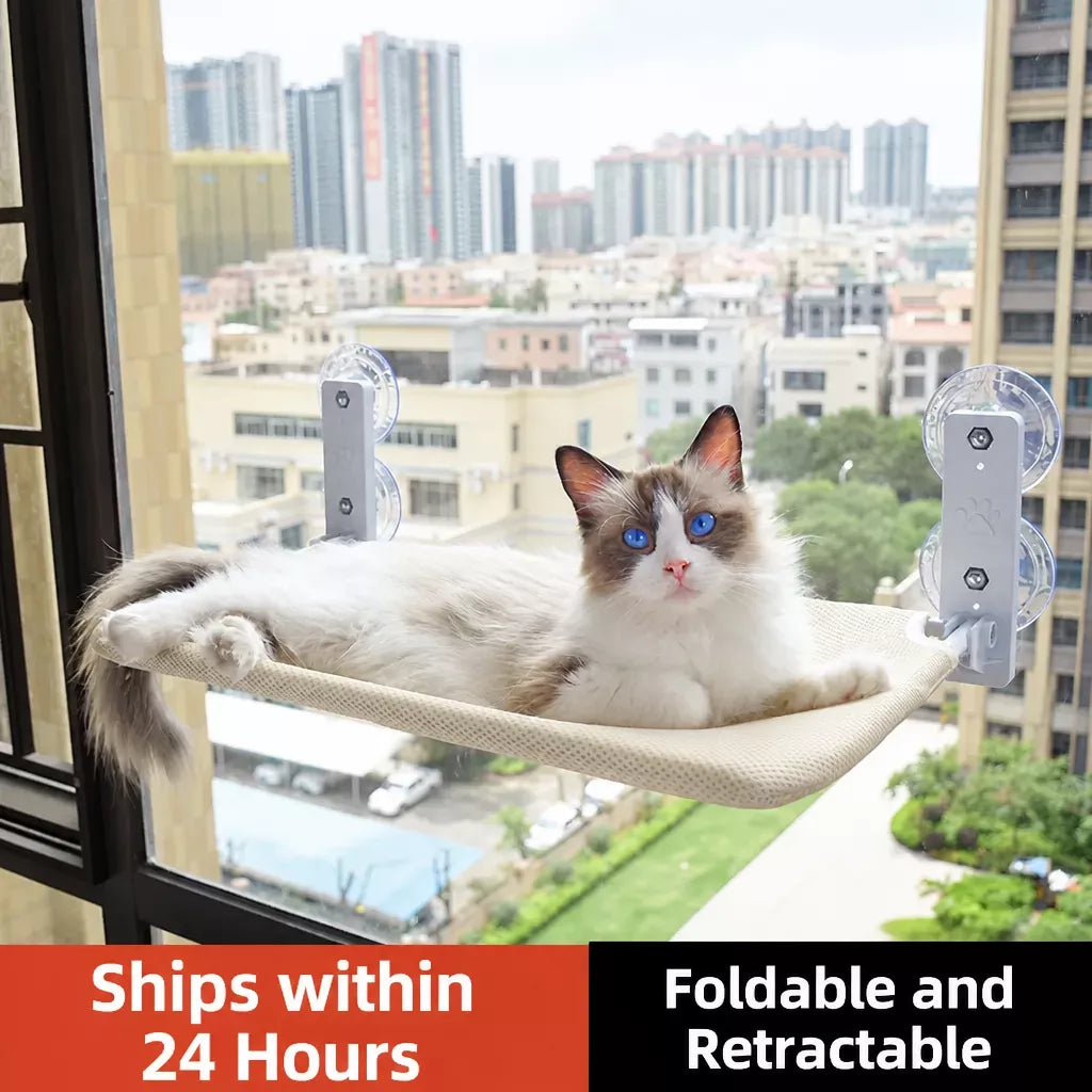 Cat Window Hammock with Suction Cups